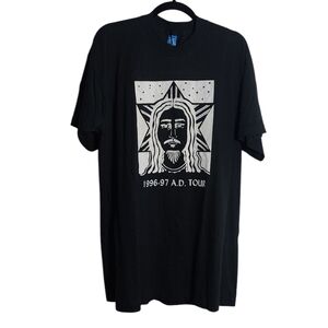 VINTAGE JESUS CHRIST SUPERSTAR 90's TOUR Tee Black Graphic T-Shirt Size XL